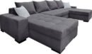 COLLECTION AB Wohnlandschaft Josy, inkl. Bettfunktion, Bettkasten und Zierkissen, mit 2 Recamieren